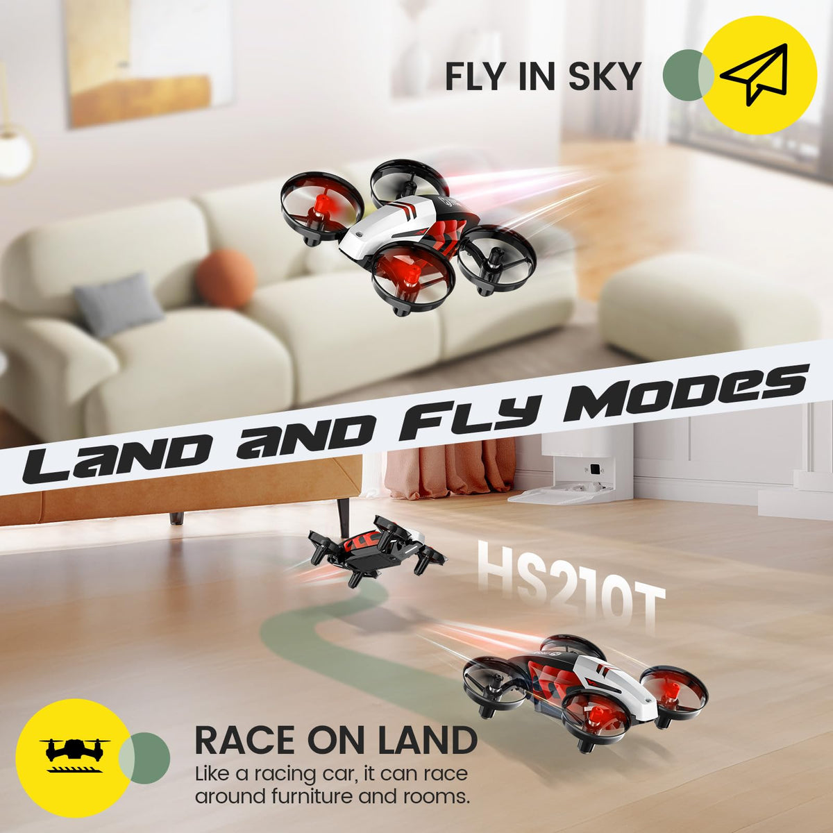 Mini Indoor RC Quadcopter with 3D Flip T227