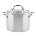 Stainless Steel 3-Ply Base Induction Stock Pot with Lid, 8-Quart K590