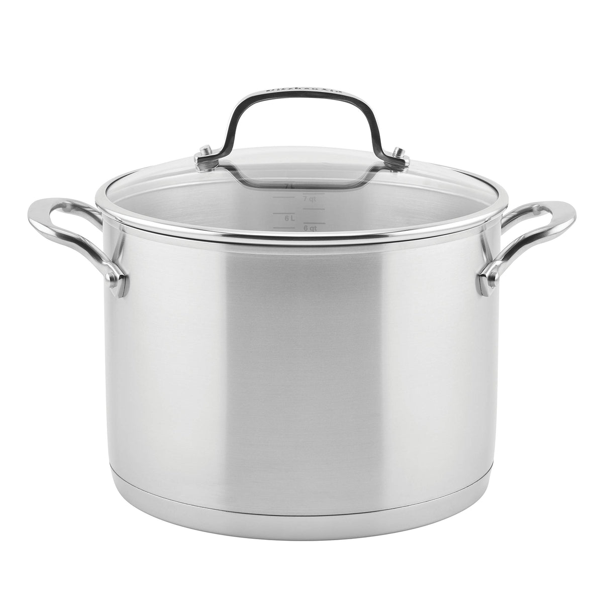 Stainless Steel 3-Ply Base Induction Stock Pot with Lid, 8-Quart K590