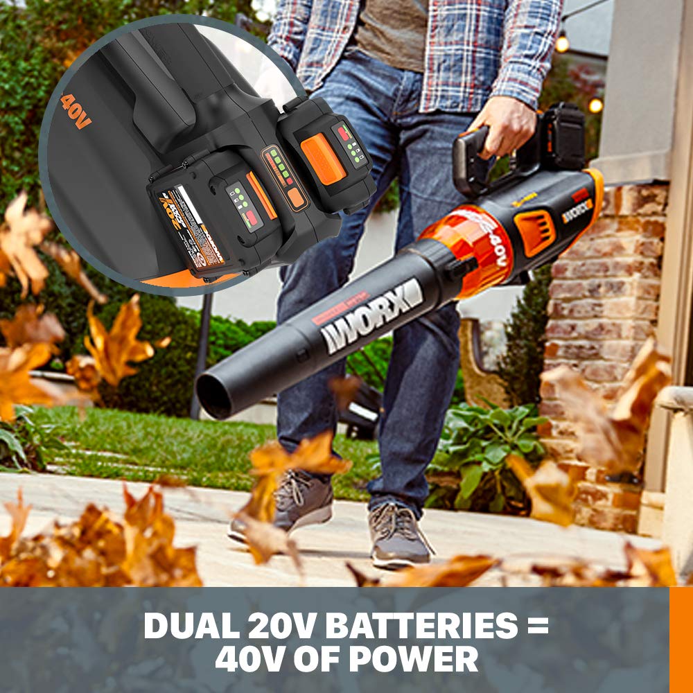 40V Cordless Leaf Blower with Brushless Motor & Gutter Cleaning Kit X392681