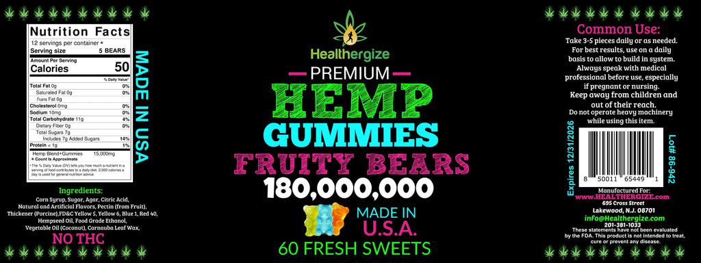 Hemp Gummies 2 Pack C1049