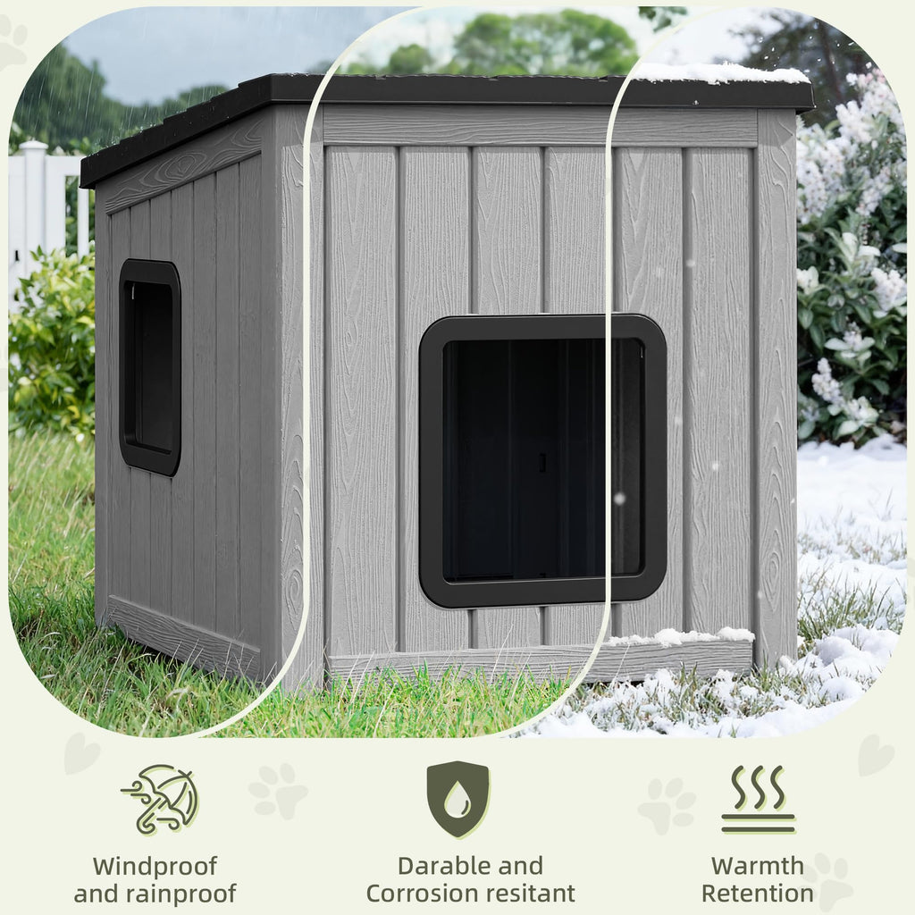Weatherproof Outdoor Cat House with Air Holes Z22598
