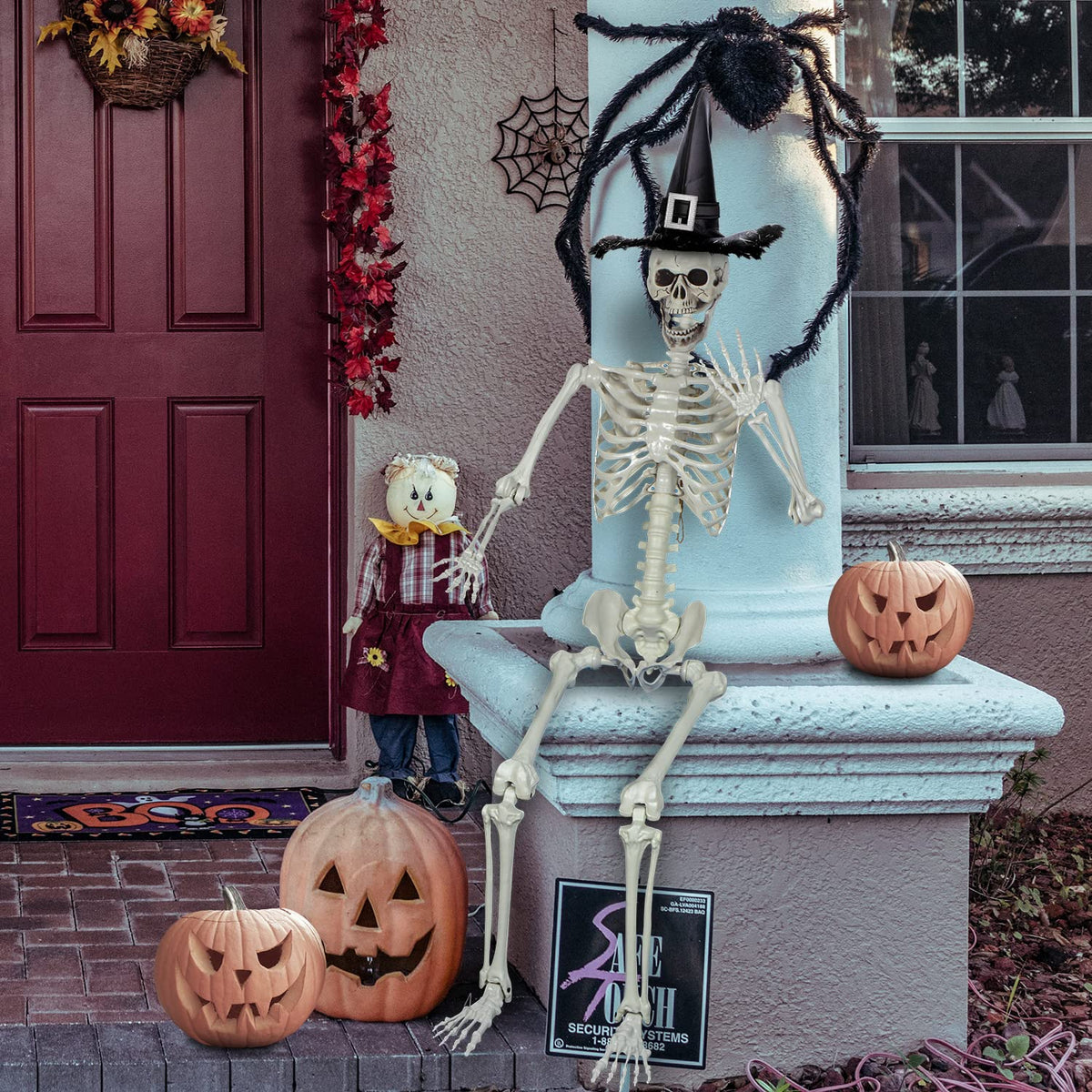 5.4ft Posable Life Size Skeleton with Movable Joints E1875