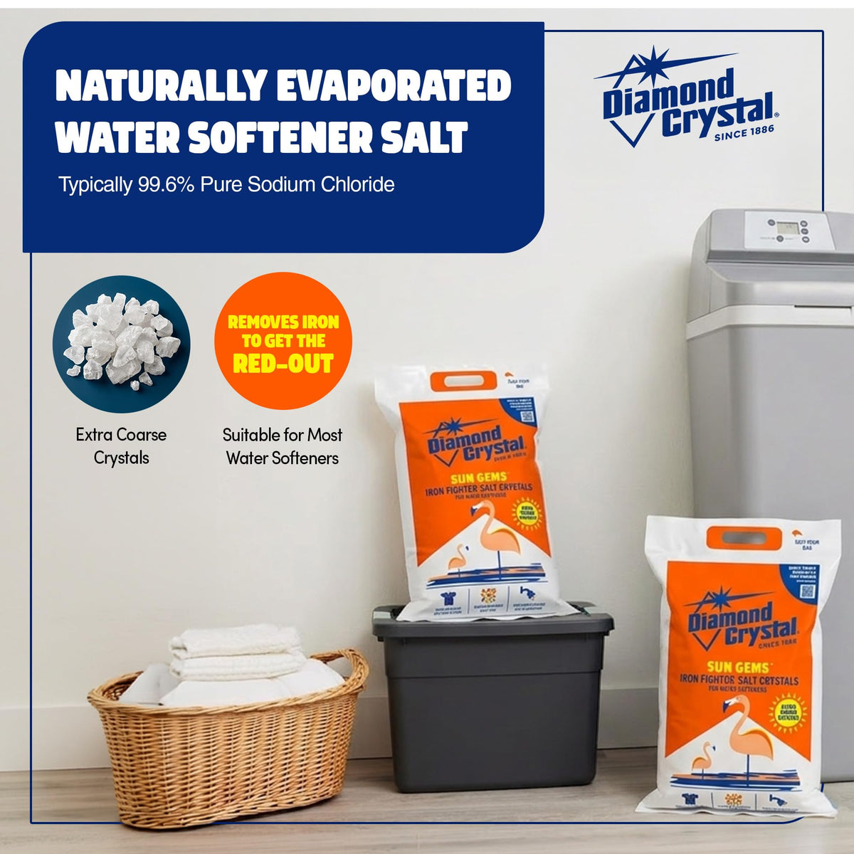 4 Pack Water Softener Salt, 40 Pounds G105653