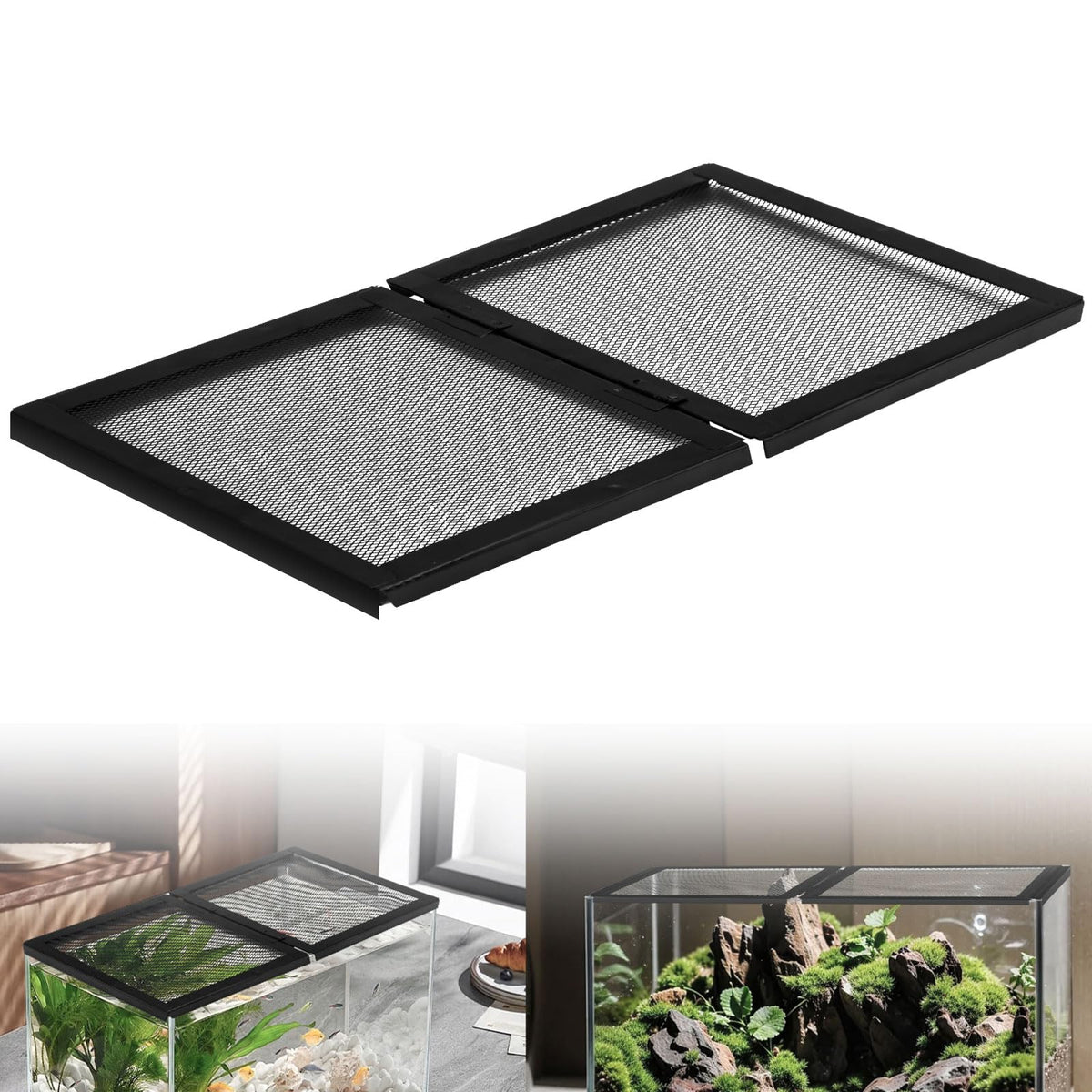 Hinged Door Aquarium Screen Cover M3697