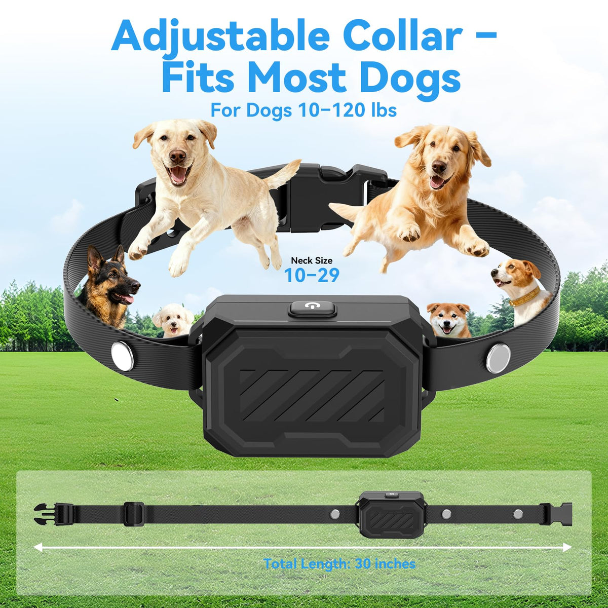 Wireless Dog Fence with Waterproof Collar, Up to 1 Acre U3021