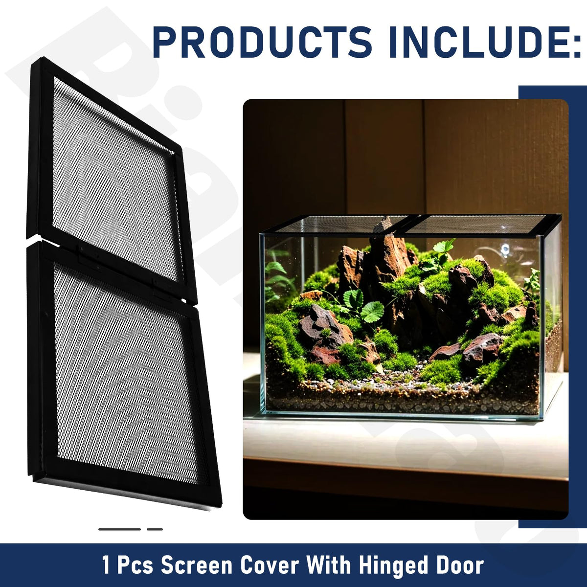 Hinged Door Aquarium Screen Cover M3697