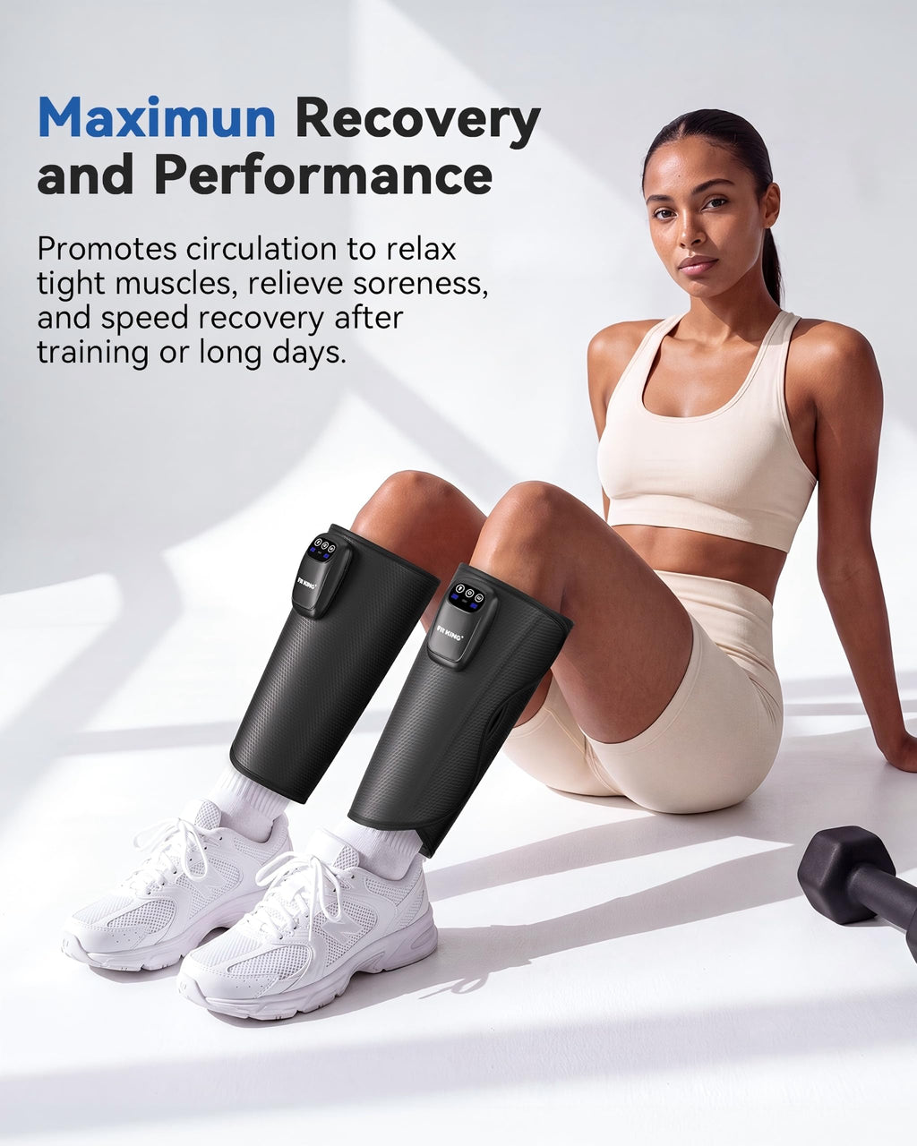 Cordless Rechargeable Leg Compression Massager B934103