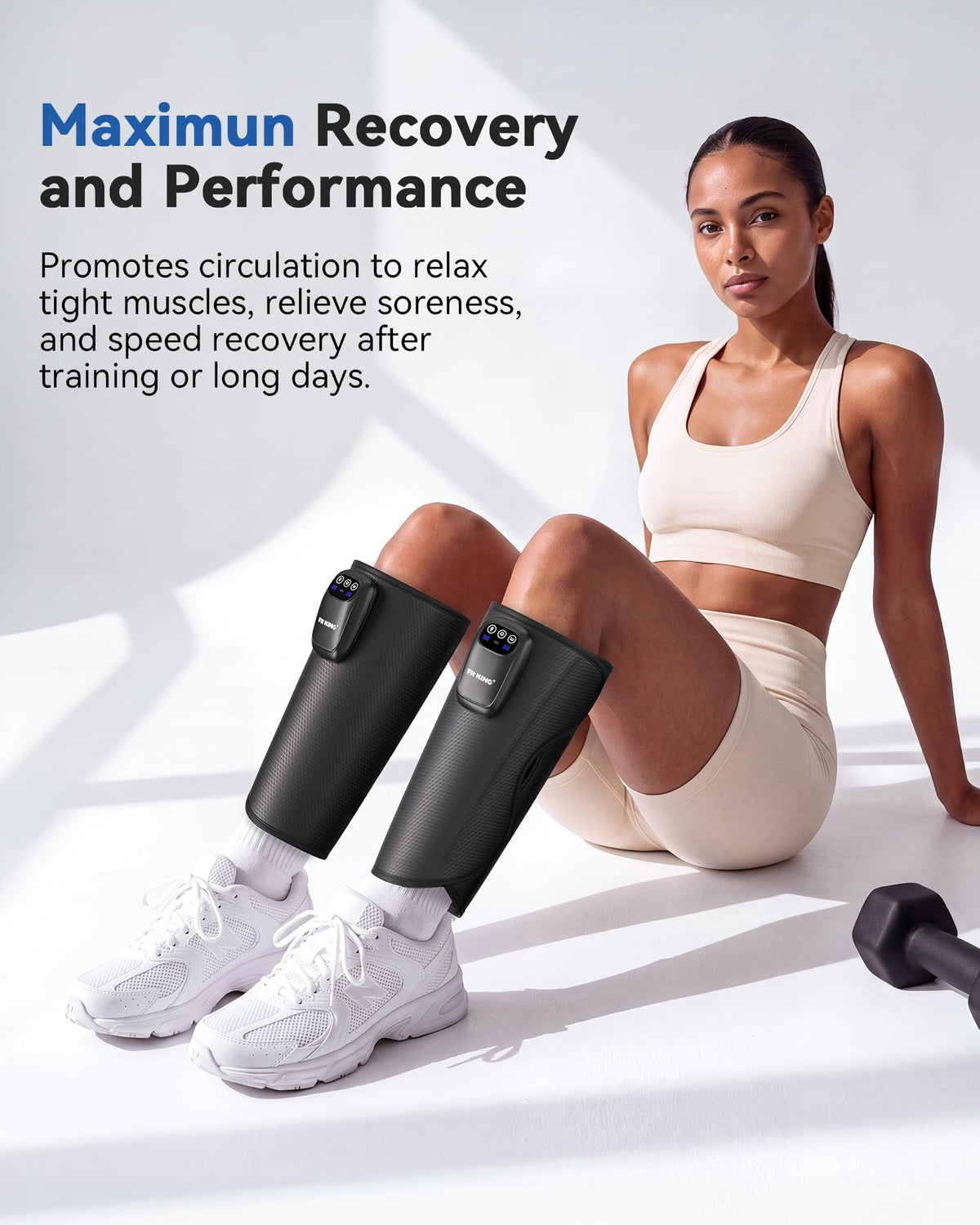 Cordless Rechargeable Leg Compression Massager B934103