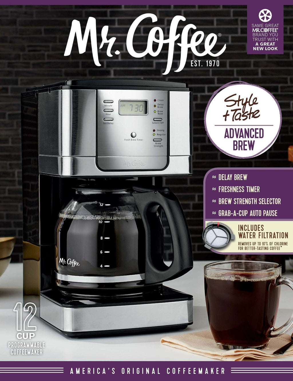 12-Cup Programmable Coffee Maker O3854