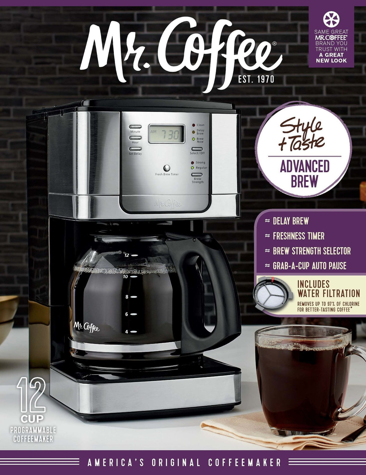 12-Cup Programmable Coffee Maker O3854