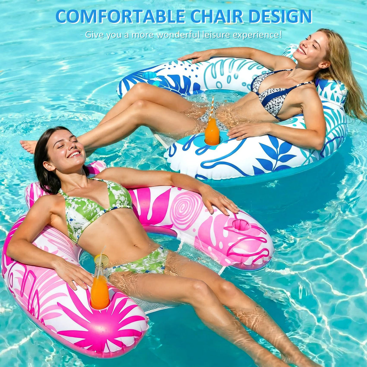 Inflatable Pool Float Chair 3 Pack M1232