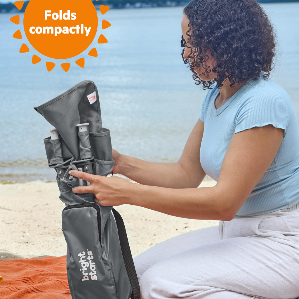 Portable Booster Seat, 3-in-1 Floor Seat, Travel High Chair with Feeding Tray, Grey J817