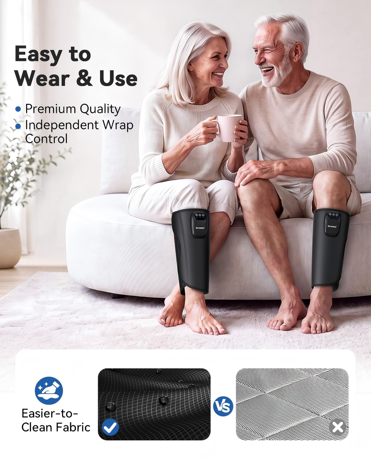 Cordless Rechargeable Leg Compression Massager B934103