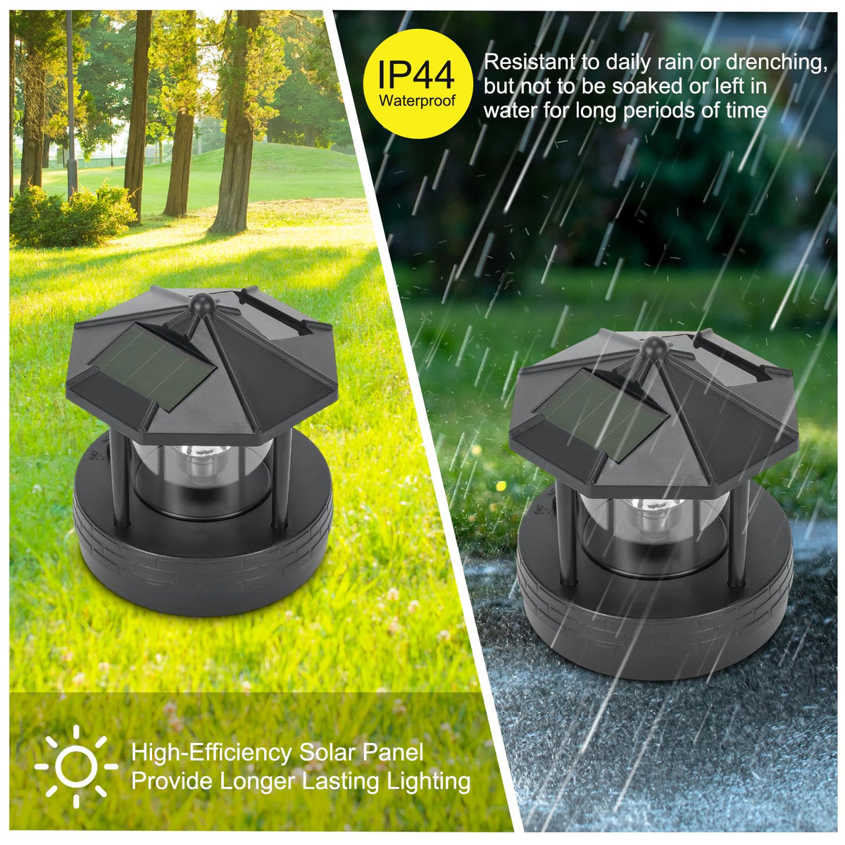 Black Solar Lighthouse Light U853