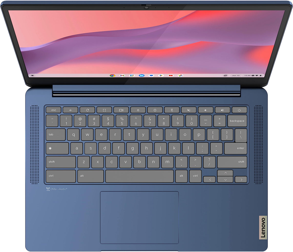 14'' FHD Touchscreen Slim Light Laptop Computer, 4GB RAM, 64GB eMMC, Chrome OS, Abyss Blue F3007