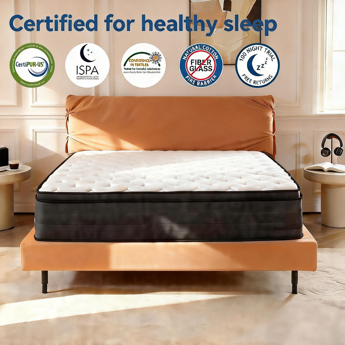 Full Size 10 Inch Hybrid Mattress with Gel Memory Foam & Pocket Springs I288
