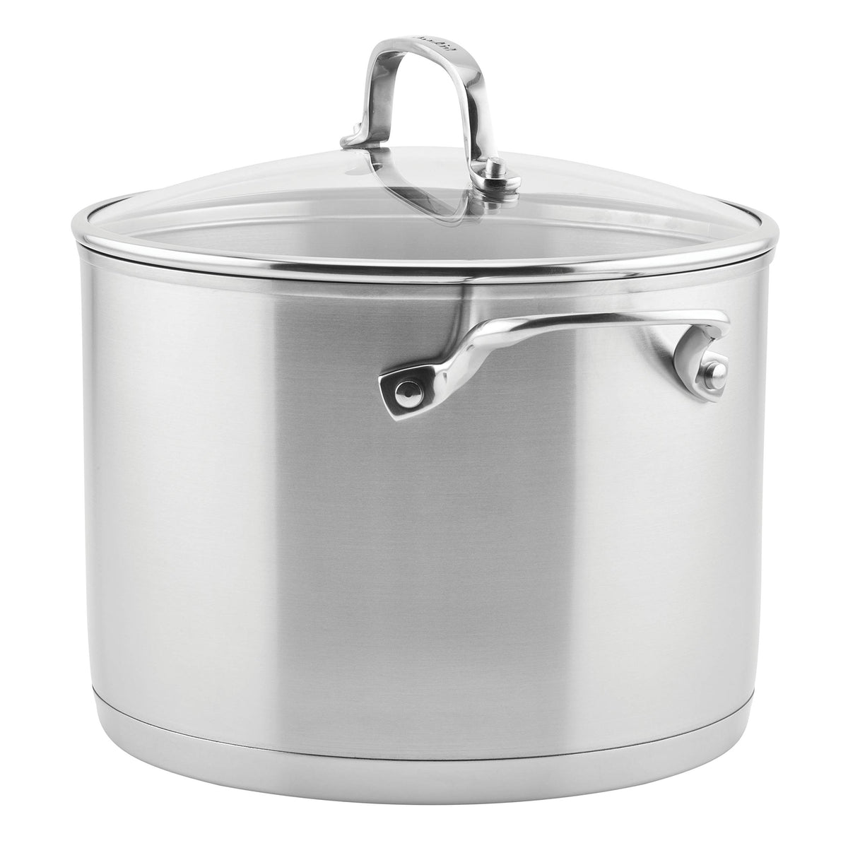 Stainless Steel 3-Ply Base Induction Stock Pot with Lid, 8-Quart K590