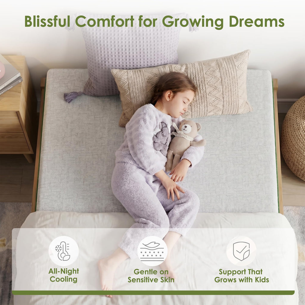 6 Inch Twin Size Cooling Gel Memory Foam Mattress Q109