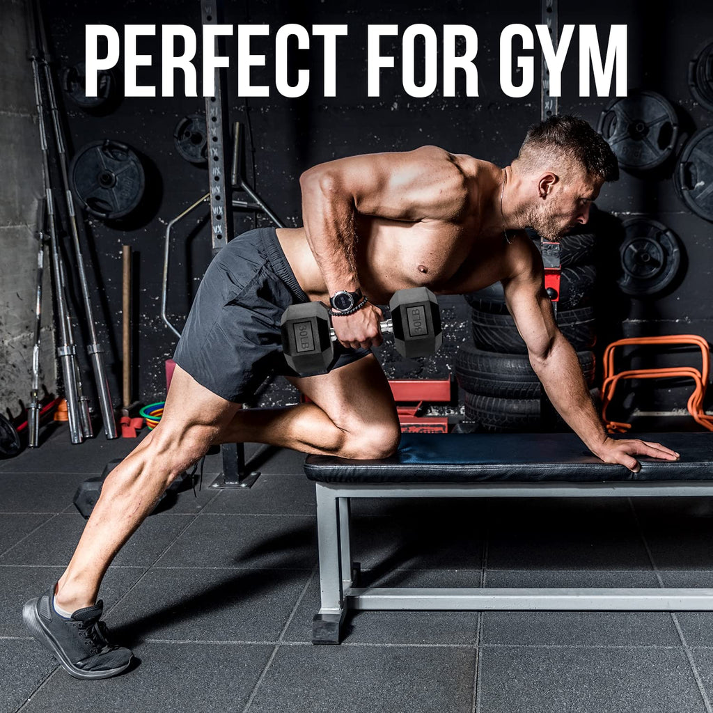 PVC Coated Hex Dumbbells with Knurled Handles F769