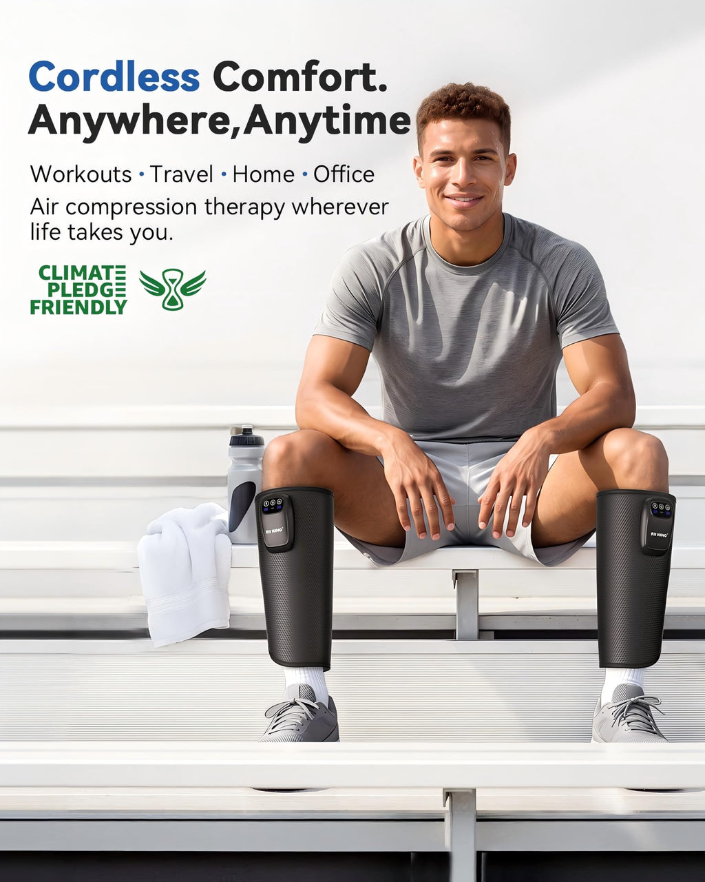 Cordless Rechargeable Leg Compression Massager B934103