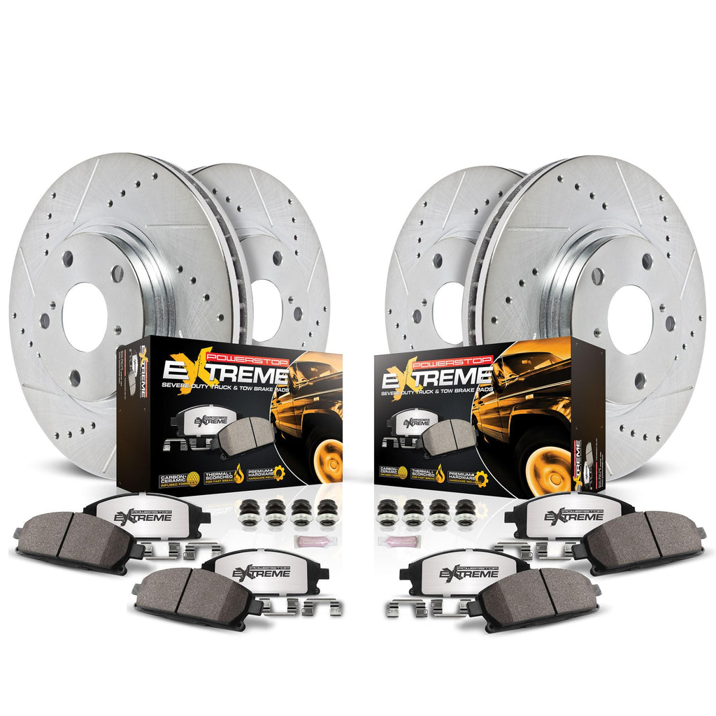 Front & Rear Brake Pad & Rotor Kit O2964