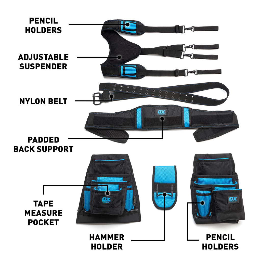 Framing Tool Belt with Suspenders D6421