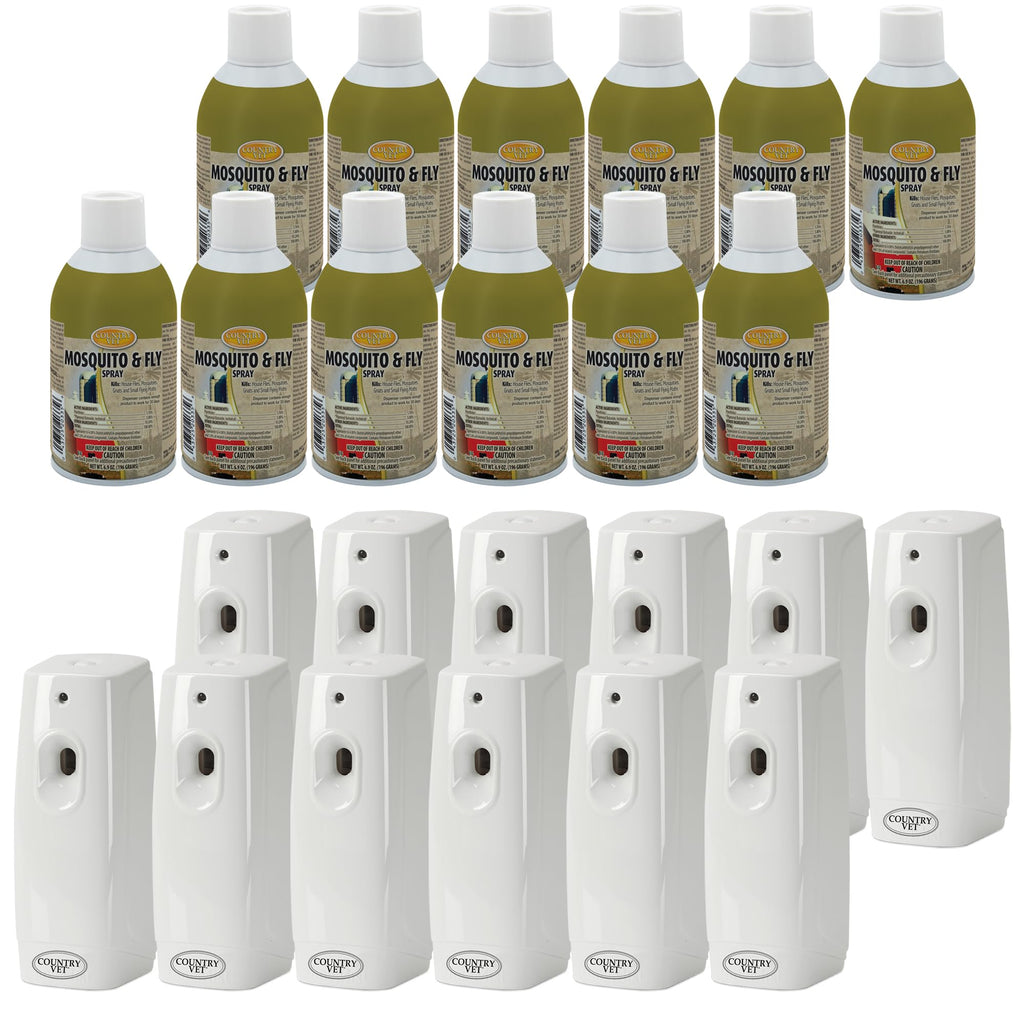 Mosquito Fly Metered Spray Refill & Automatic Metered Dispenser Case of 12 F6640