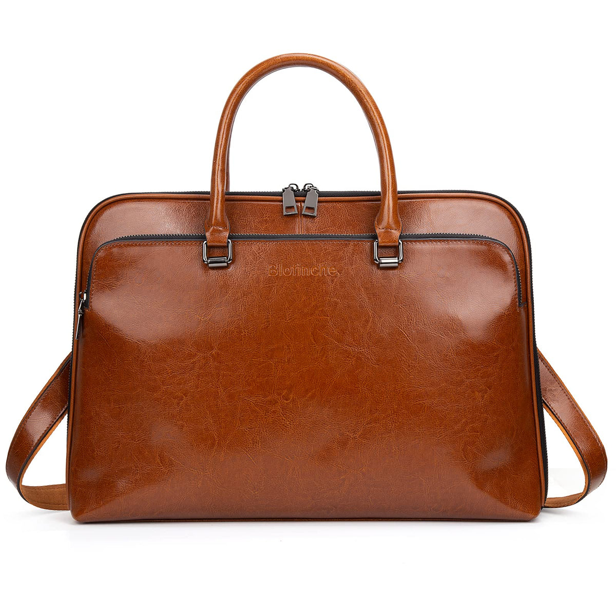 Genuine Leather Laptop Messenger Bag 13.3 15.6 inch D46403