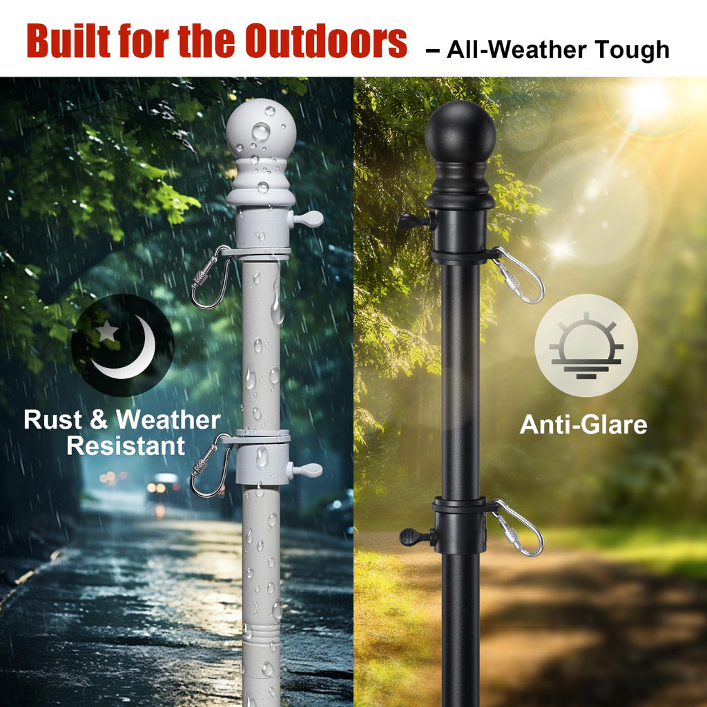 5ft Heavy Duty Stainless Steel Flag Pole A330
