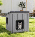 Weatherproof Outdoor Cat House with Air Holes Z22598