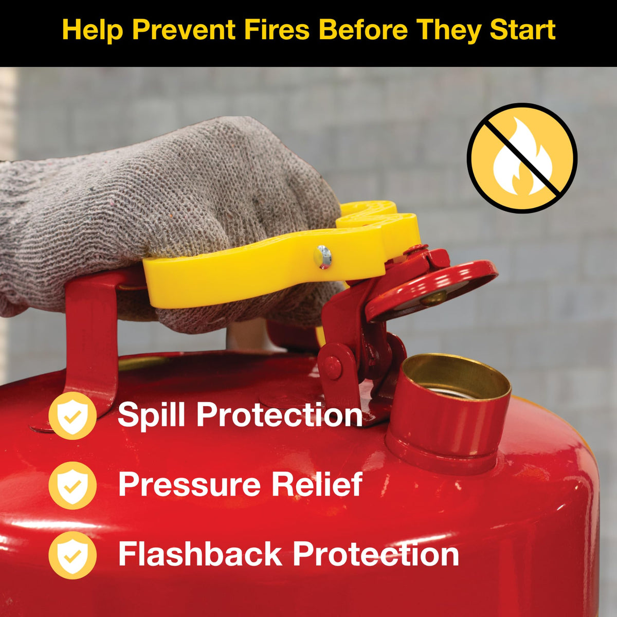5 Gallon Type I Red Safety Gas Can S7845