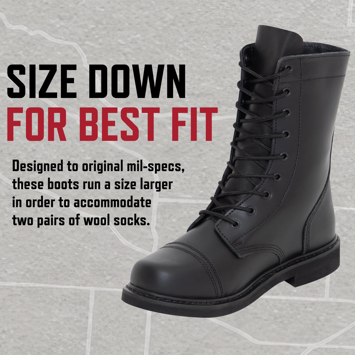 9 Inch Paratrooper Boots X86495