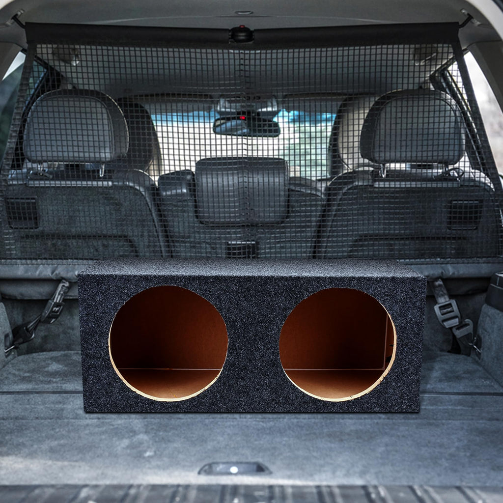 Charcoal Dual 12" Sealed Car Audio Subwoofer Box J190424