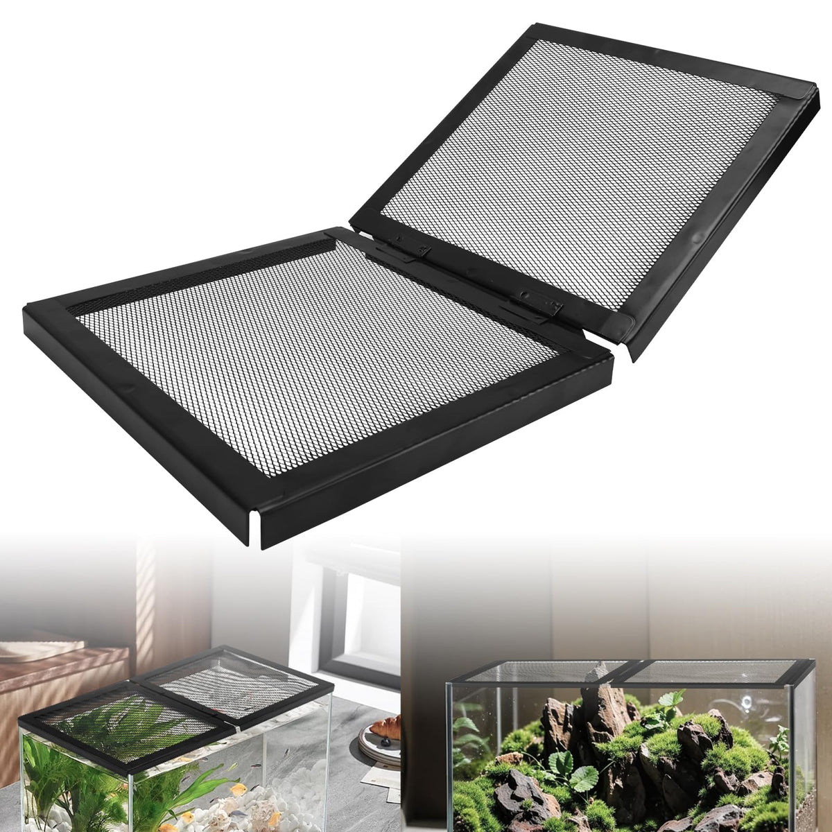 Hinged Door Aquarium Screen Cover M3697