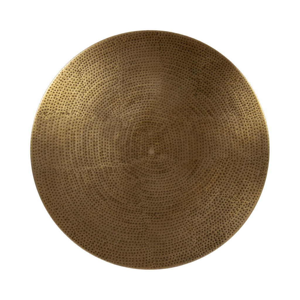 Round Hammered Metal Coffee Table S6688