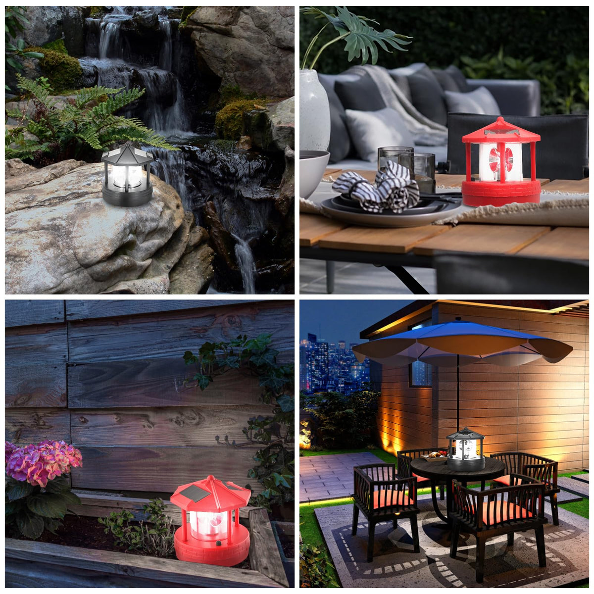 Black Solar Lighthouse Light U853