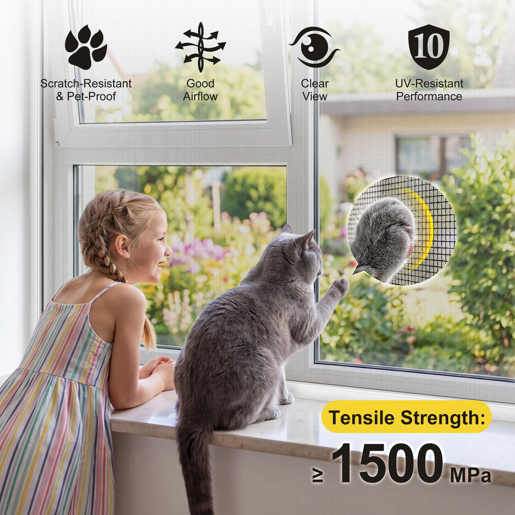 Black 304 Stainless Steel Window Screen Wire Mesh Roll J845540