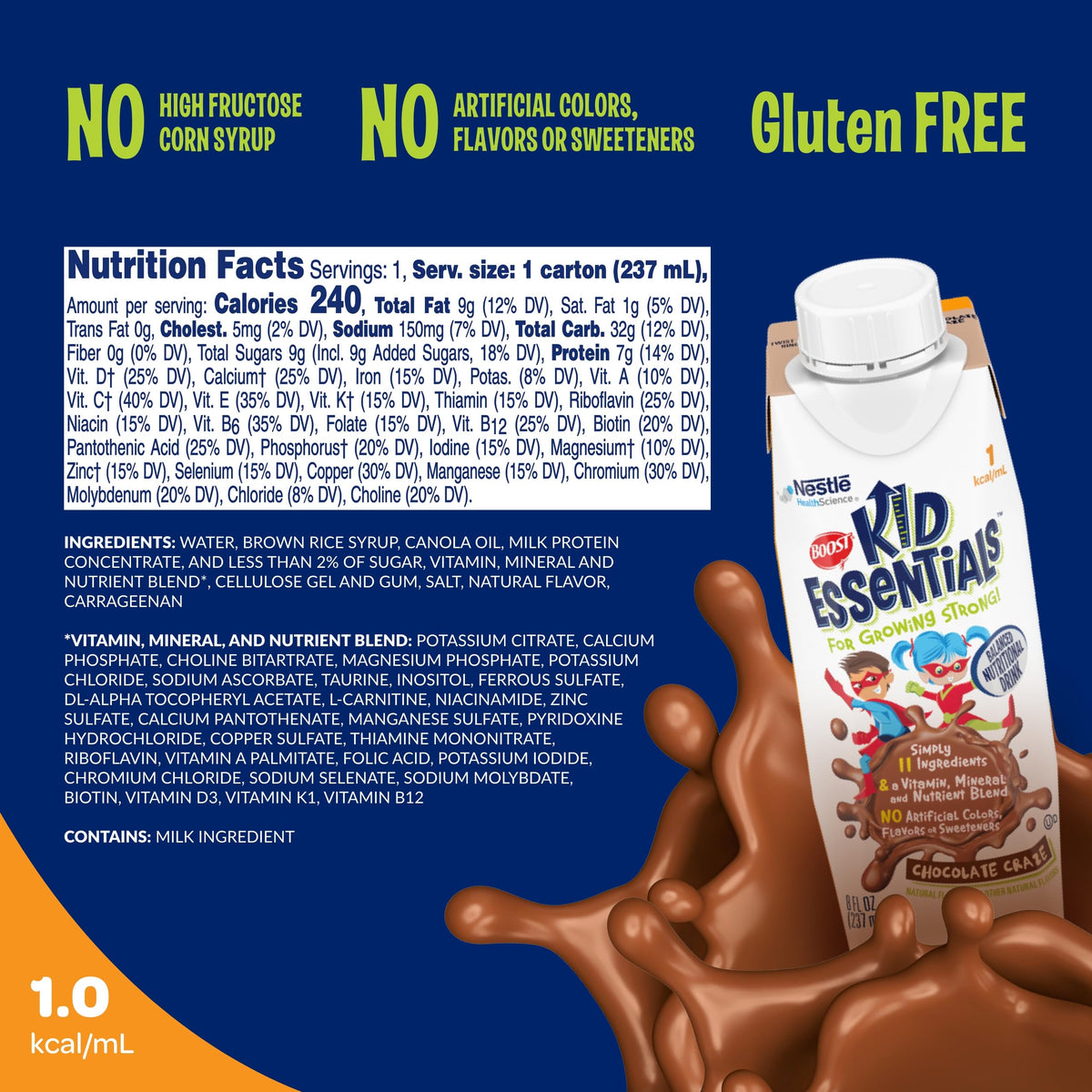 Chocolate Nutritional Drink 8 Fl Oz V6897