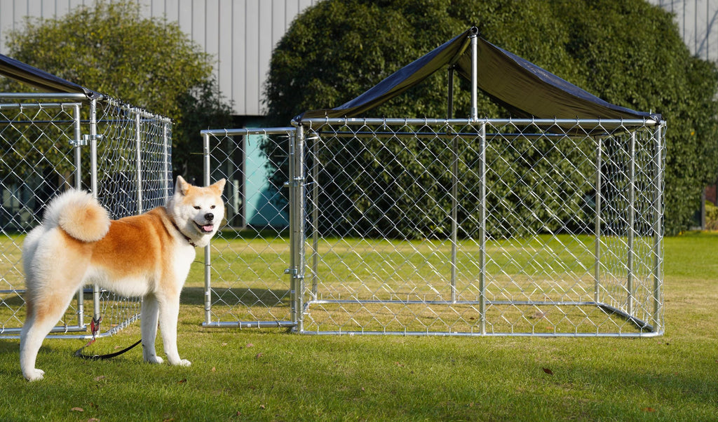 6.56'x 6.56' Heavy Duty Mesh Dog Kennel M531457