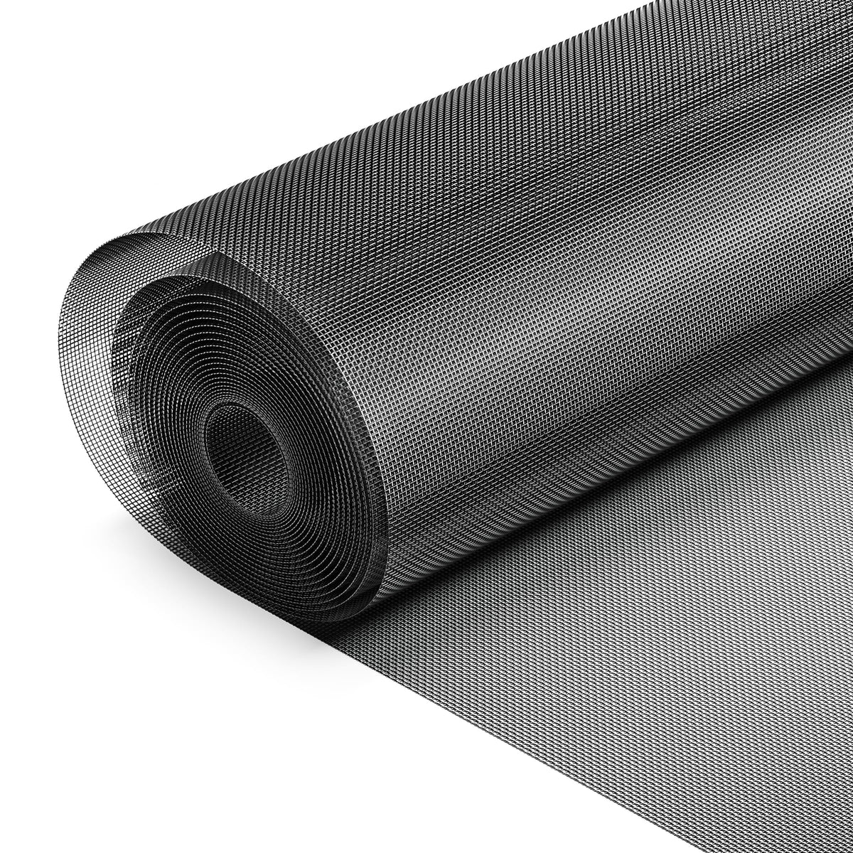Black 304 Stainless Steel Window Screen Wire Mesh Roll J845540